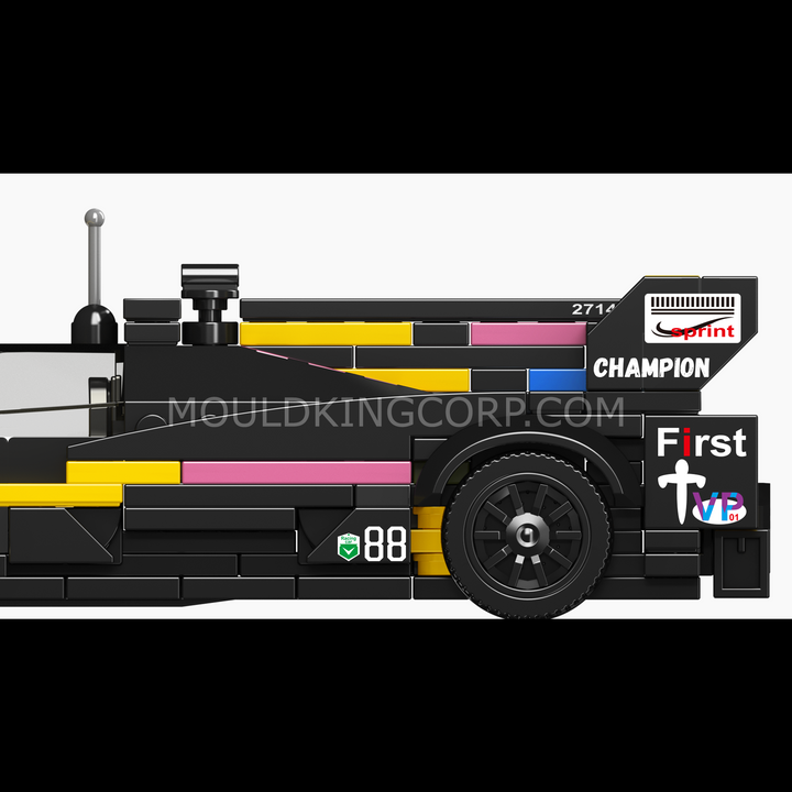 Mould King 27142 American V8 Endurance Prototype Race Car & Display Case Building Set | 365 Pcs