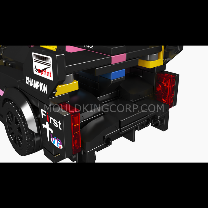 Mould King 27142 American V8 Endurance Prototype Race Car & Display Case Building Set | 365 Pcs