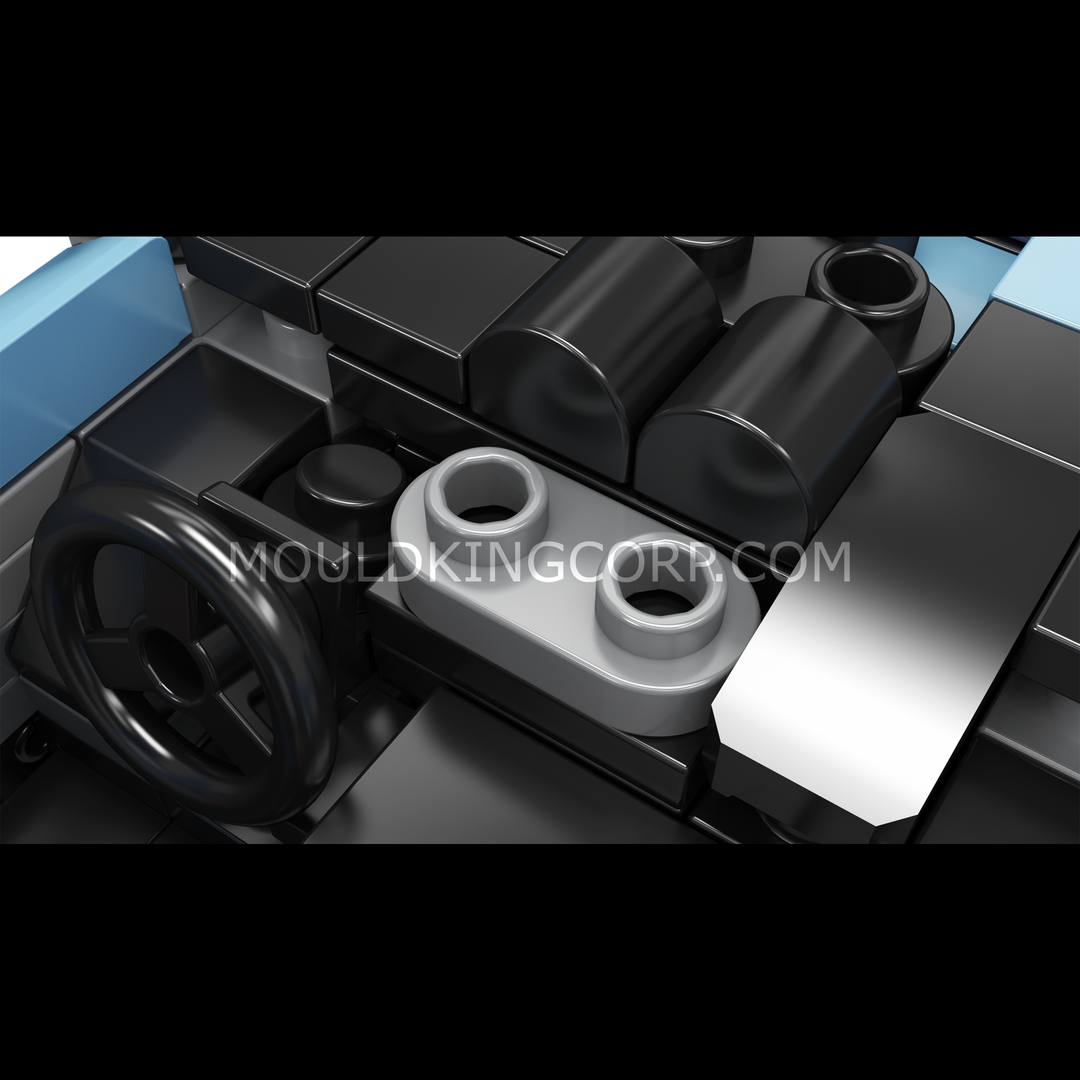 Mould King 27144 Kit di montaggio "Roadster GT classica italiana con motore V12" e teca da esposizione | 483 pezzi
