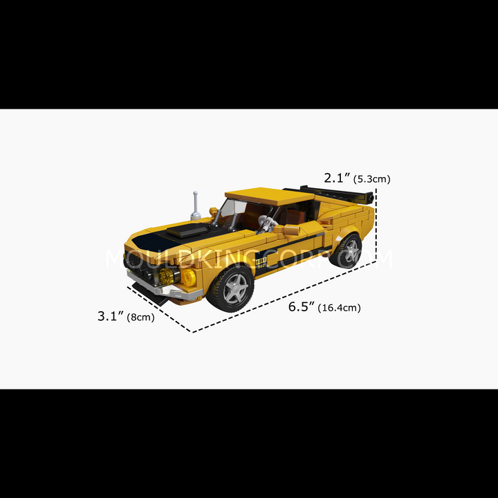 Mould King 27146 1969 American Classic Muscle Coupe Building Set