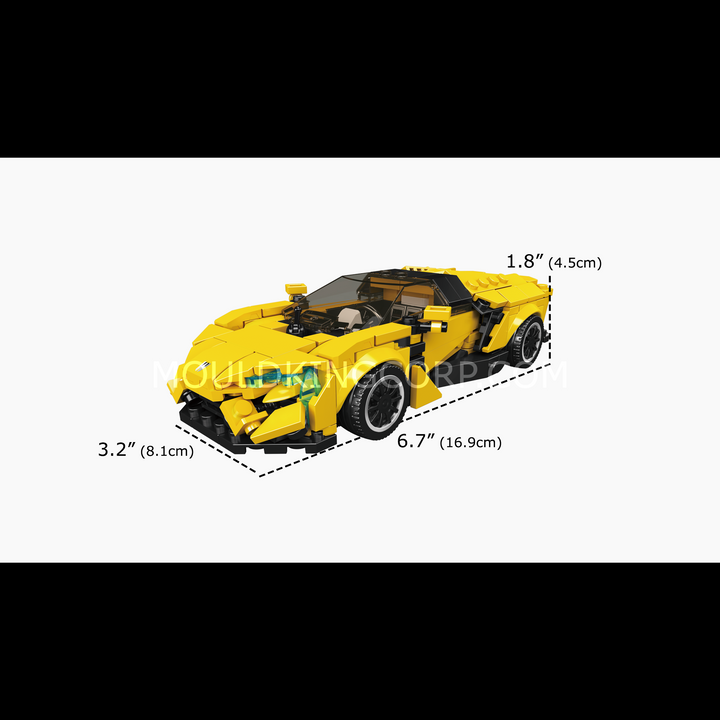 Mould King 27152 LK Hyper Open-Cockpit Hypercar Building Set | 409 Pcs