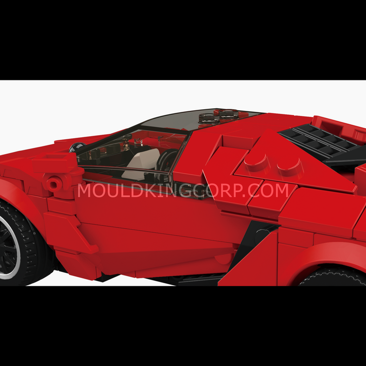 Mould King 27153 LK Angular Hypercar Building Set | 394 Pcs