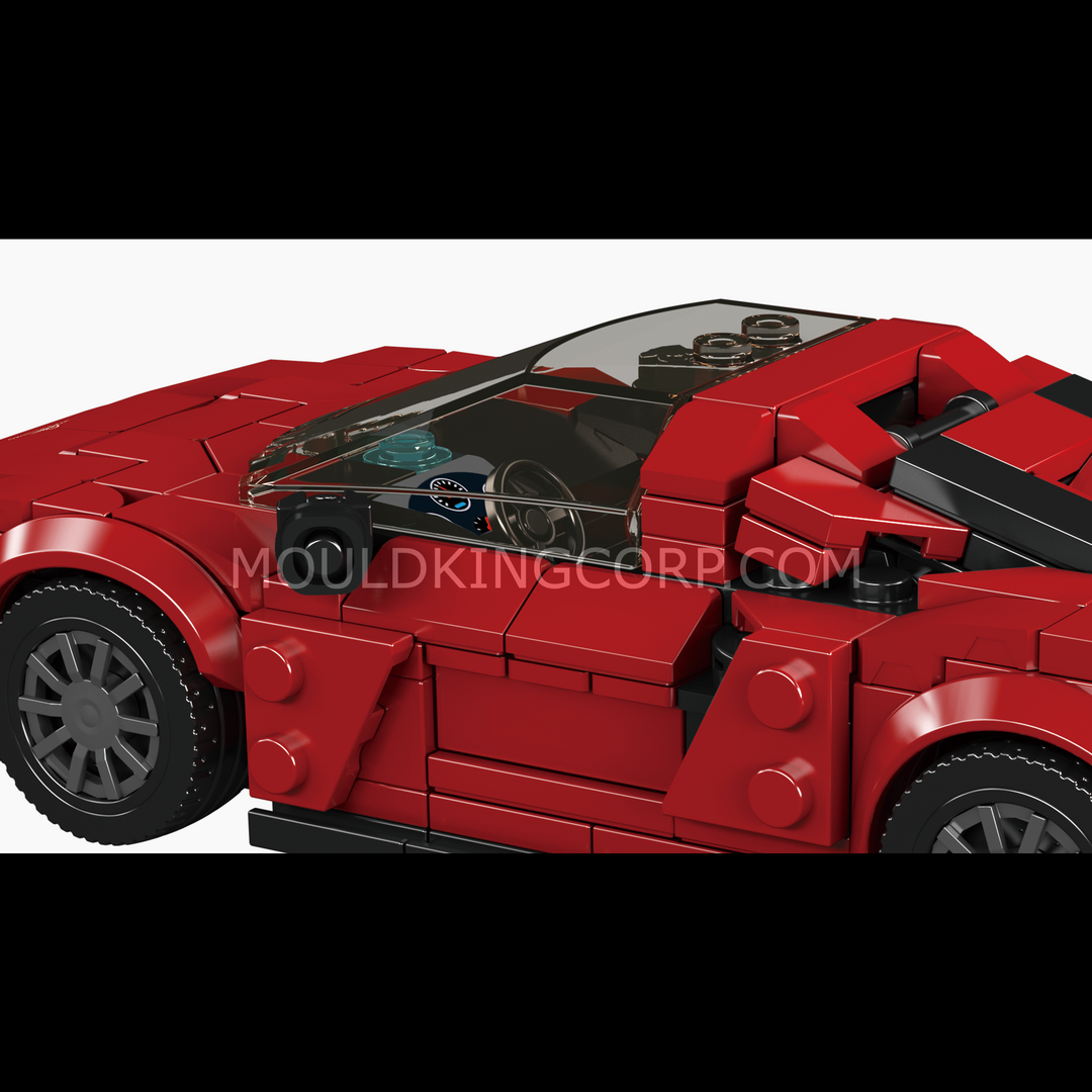 Mould King 27155 Retro Muscle Sports Car Building Set | 408 Pcs