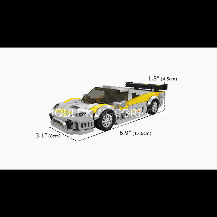 Mould King 27156 American GT1 Racing Supercar Building Set | 425 Pcs