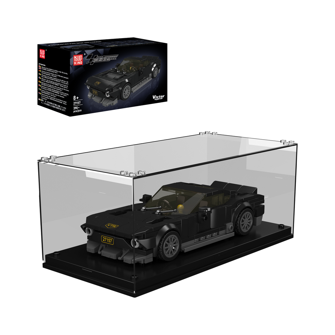 Mould King 27157 Victor Open-Top Supercar & Display Case Building Set | 390 Pcs