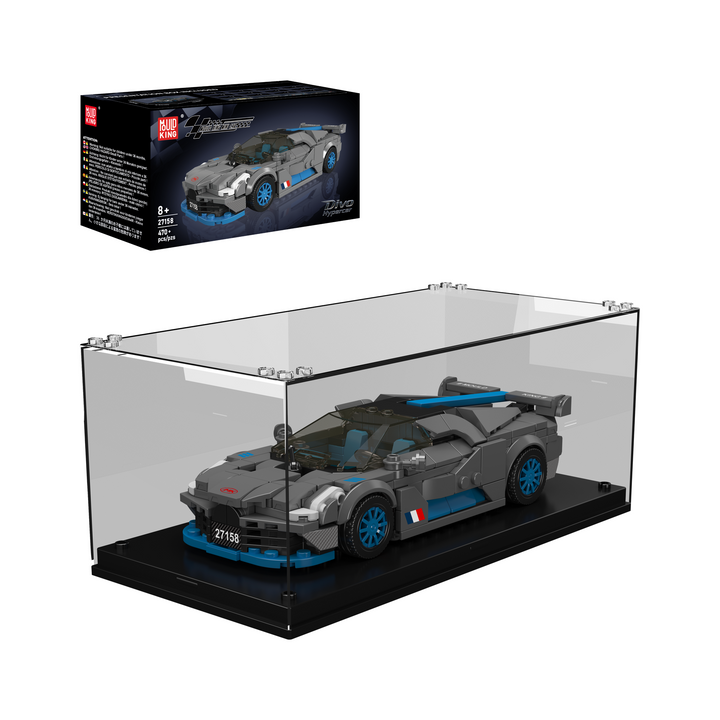 Mould King 27158 Divo Hypercar & Display Case Building Set | 470 Pcs
