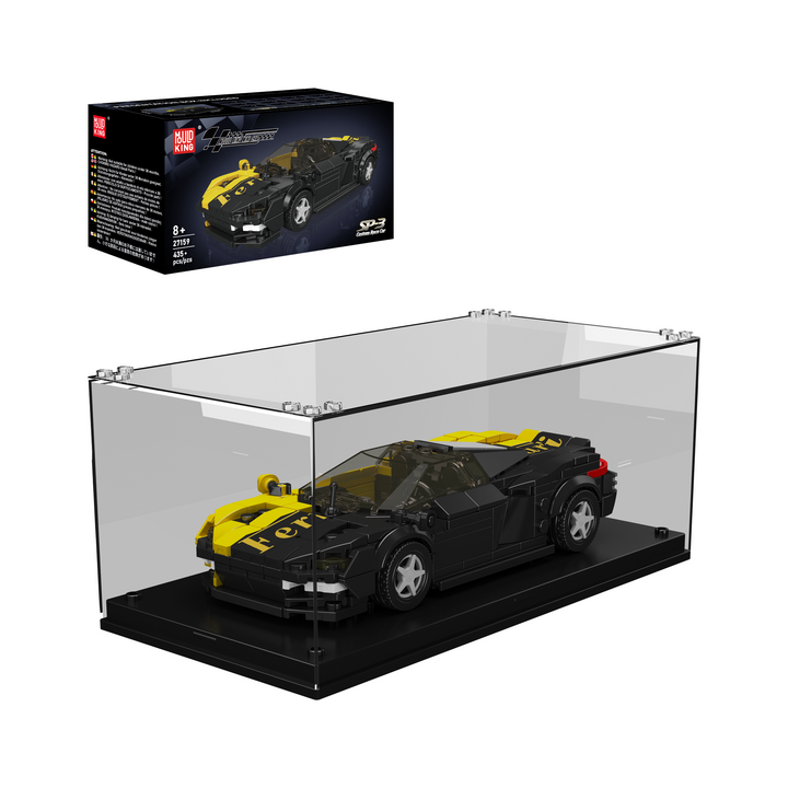 Mould King 27159 SP3 Racing Supercar & Display Case Building Set | 435 Pcs