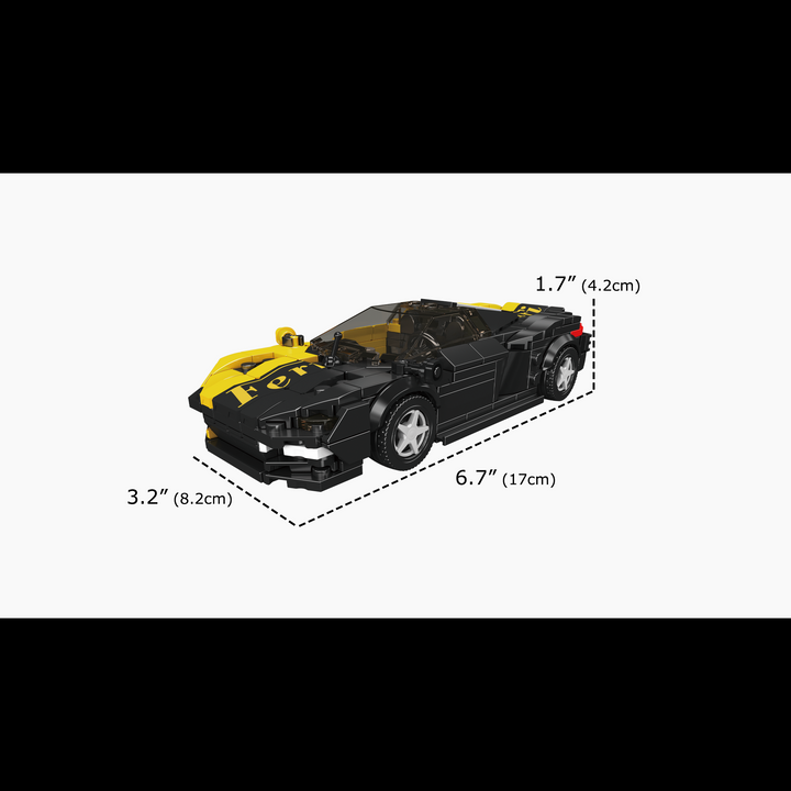 Mould King 27159 SP3 Racing Supercar & Display Case Building Set | 435 Pcs