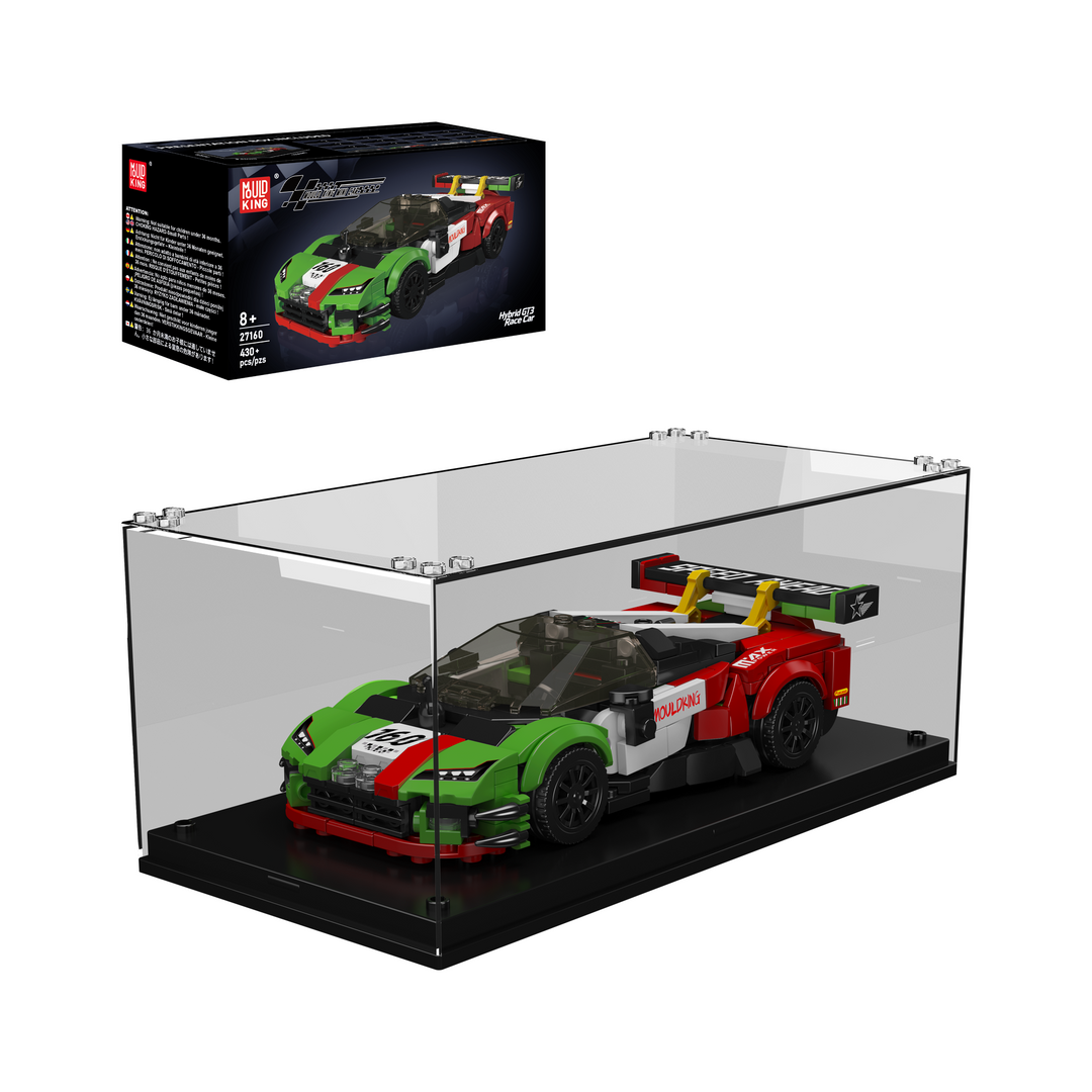 Mould King 27160 GT3 Racing Supercar & Display Case Building Set | 430 Pcs