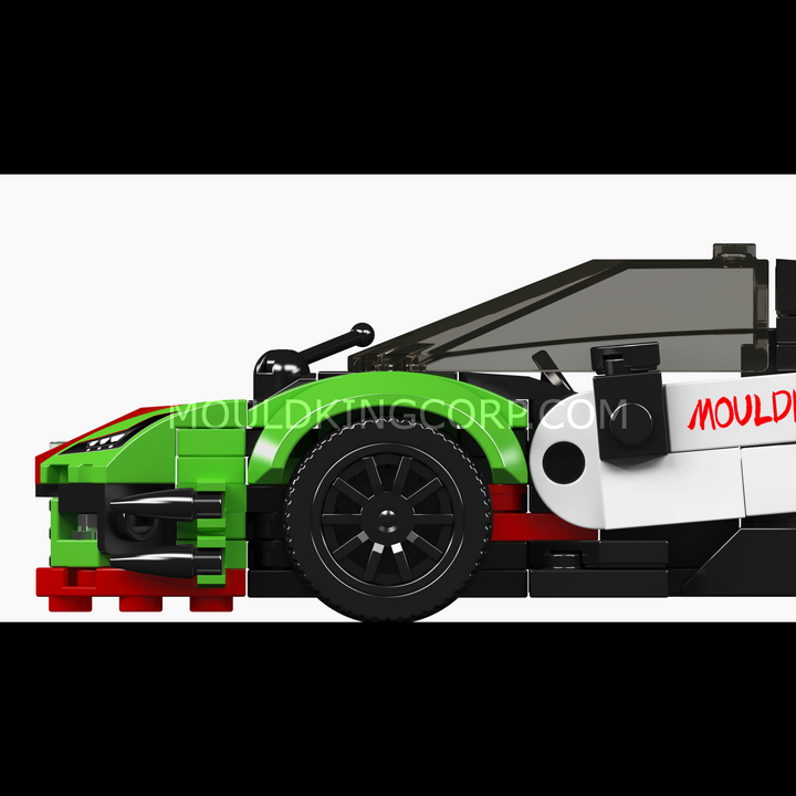 Mould King 27160 GT3 Racing Supercar & Display Case Building Set | 430 Pcs