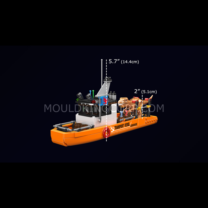 Mould King 29002 T-Rex Dinosaur Transport Vessel Dino Egg Building Set | 427 Pcs