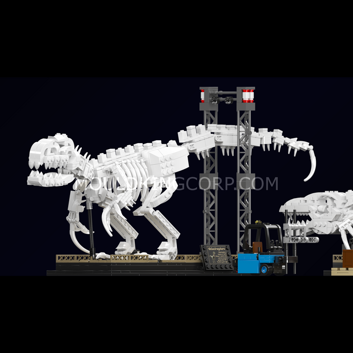 Mould King 29005 Mosasaurus & Velociraptor Fossil  Display Model Building Set | 1418 Pcs
