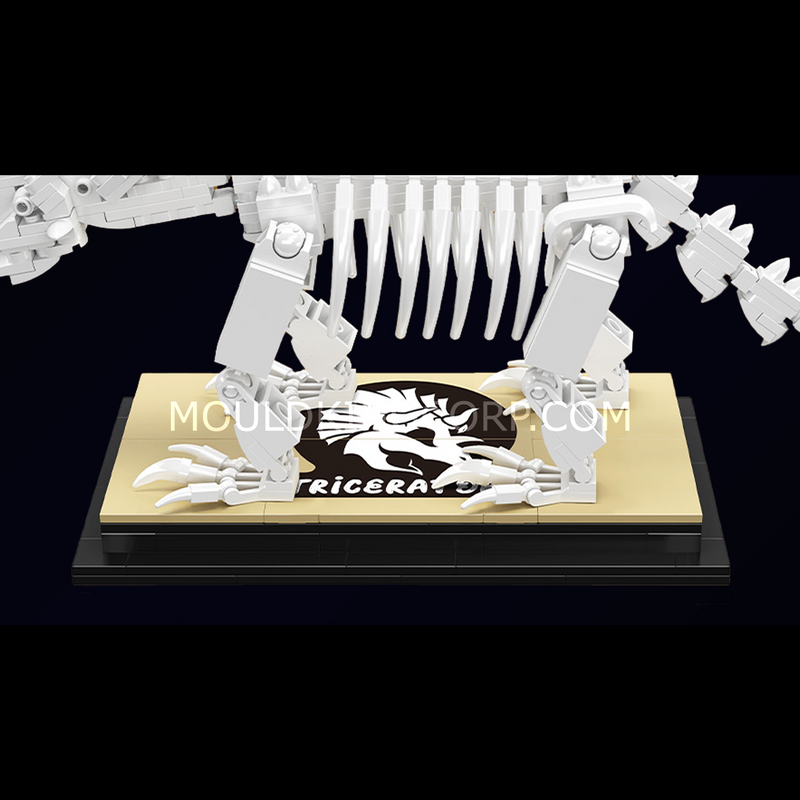 Mould King 29006 Kit de construction de fossile de dinosaure Triceratops | 397 pièces