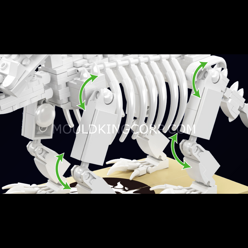 Mould King 29006 Kit de construction de fossile de dinosaure Triceratops | 397 pièces