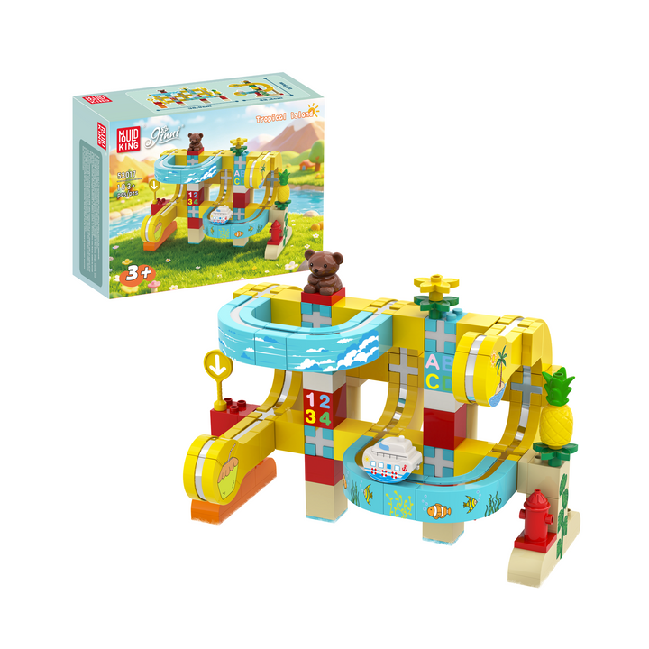 Mould King 53017 Tropical Island Magnetic Track Building Set | 103 Pcs