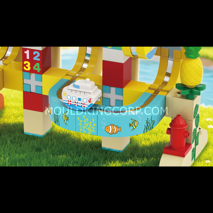 Mould King 53017 Tropical Island Magnetic Track Building Set | 103 Pcs