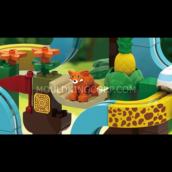 Mould King 53019 Jungle Adventure Magnetic Track Building Set | 111 Pcs