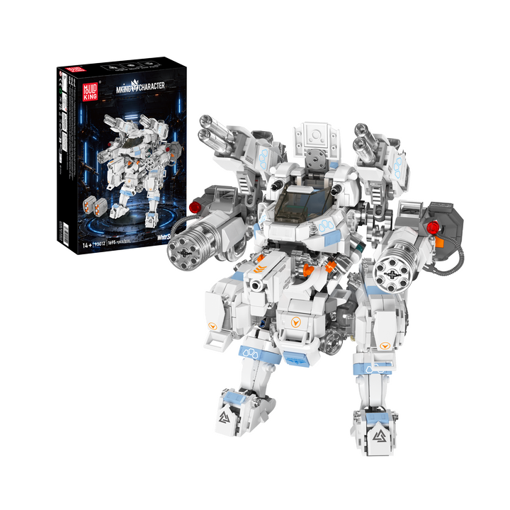 Mould King 93012 White Sentinel Posable Mecha Building Set | 1,695 Pcs