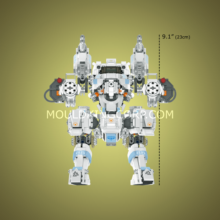Mould King 93012 White Sentinel Posable Mecha Building Set | 1,695 Pcs