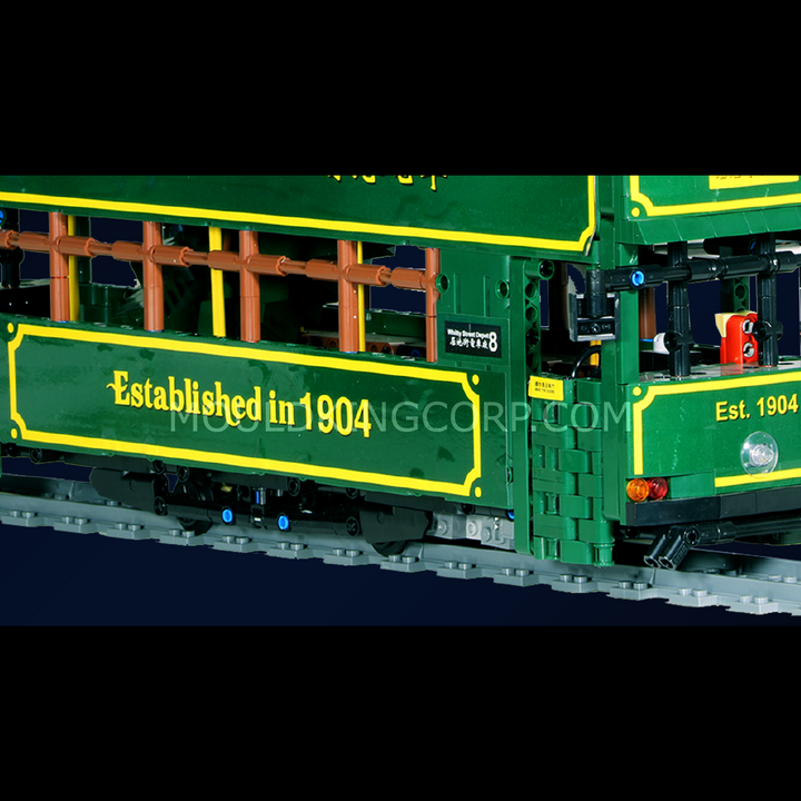 Mould King Hong Kong Classic Double-Decker City Tram Building Set | 2,528 Pcs