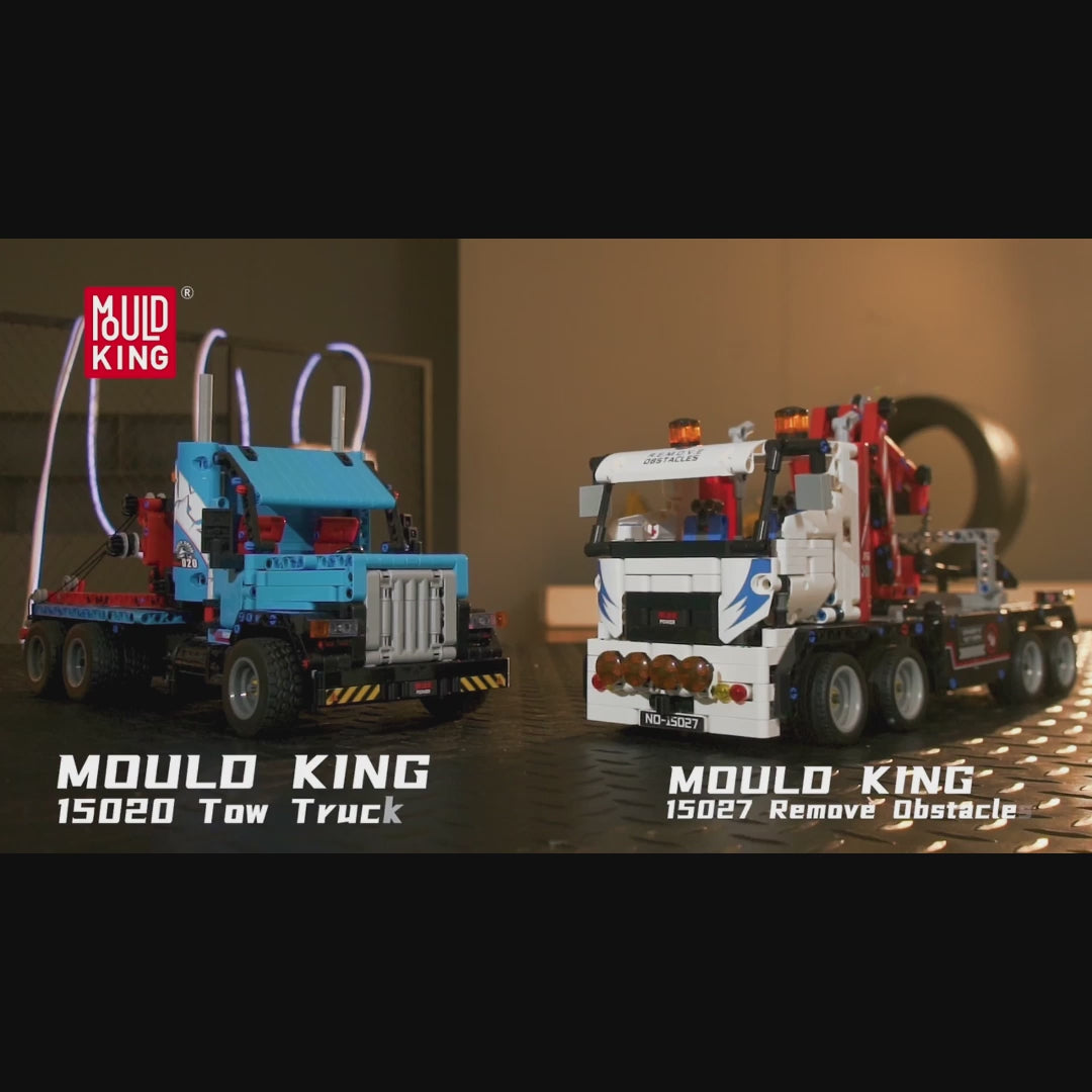 Ensemble de construction de camion de remorquage télécommandé MOULD KING 15027 | 938 pièces