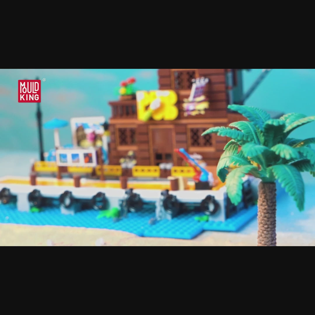 Mould King 10108 Dockside Tavern Building Block Set | 842 Pcs