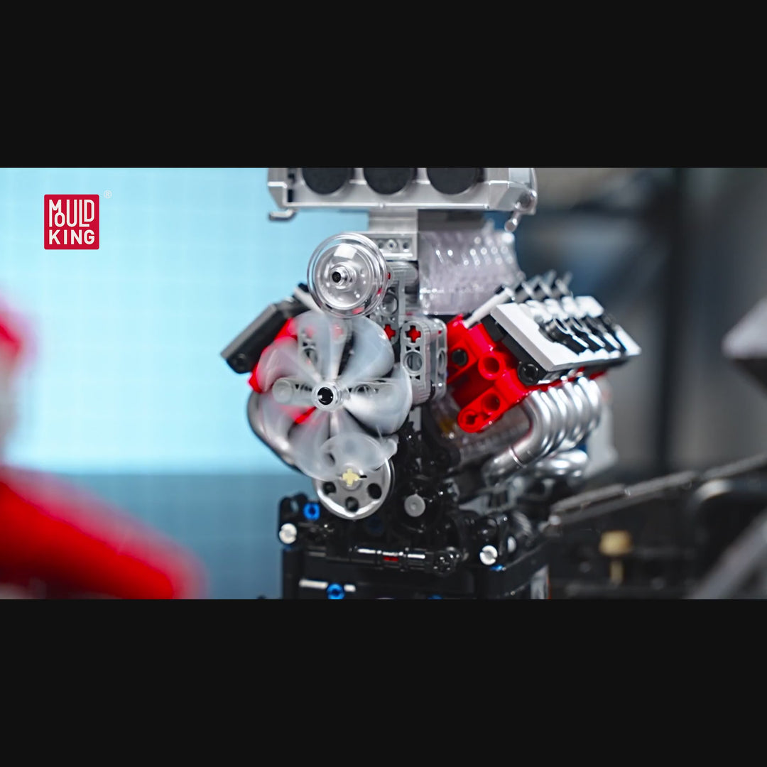 Mould King 10230 W12 Twin Turbo Motor Modellbausatz | 871 Teile