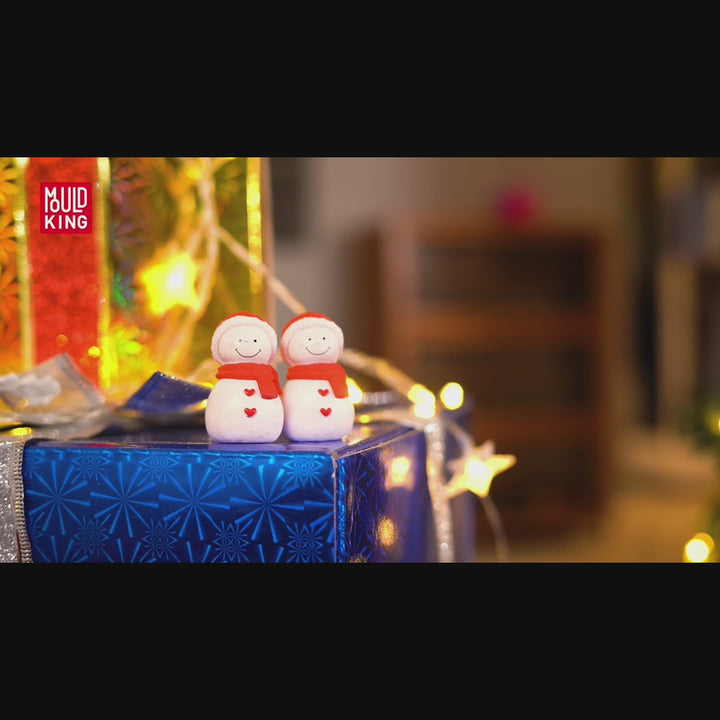 MOULD KING 12012 Weihnachtszug mit Licht &amp; Musik Bausatz | 1.457 PCS