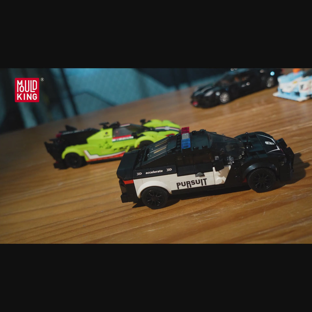 Mallenkoning 27096 La Voiture Noire Supercar Bouwset | 411 Stuks