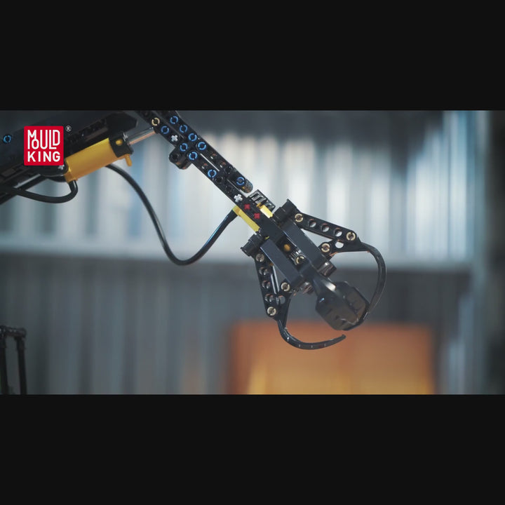 Mould King 17077 Hydraulischer Holzgreifer-Anhänger Bausatz | 866 Teile
