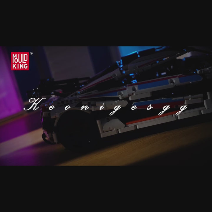Mould King 13121 Regera R Hypercar Ferngesteuerter Modellbausatz | 3.063 Teile