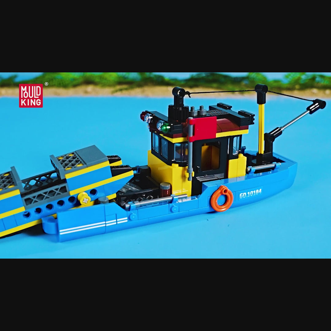 Mould King 10184 Müllsammelboot-Bausatz | 407 Teile