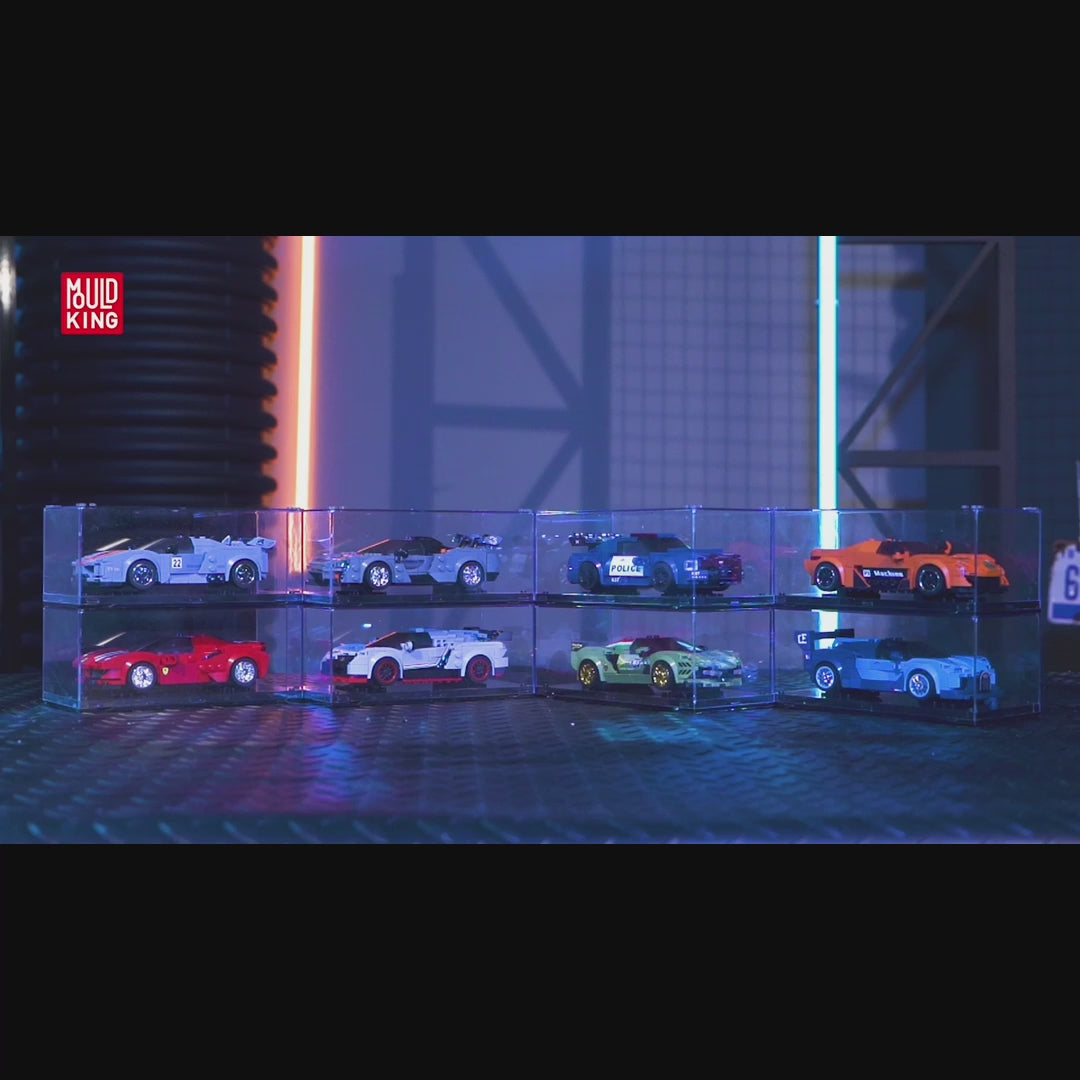 Mould King 27002 The Barricade Police Mini Sports Car Building Set | 356 PCS