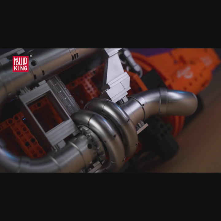 Mould King 10200 Kit de construction de moteur et de transmission pour camion 6 cylindres en ligne | 3 236 pièces