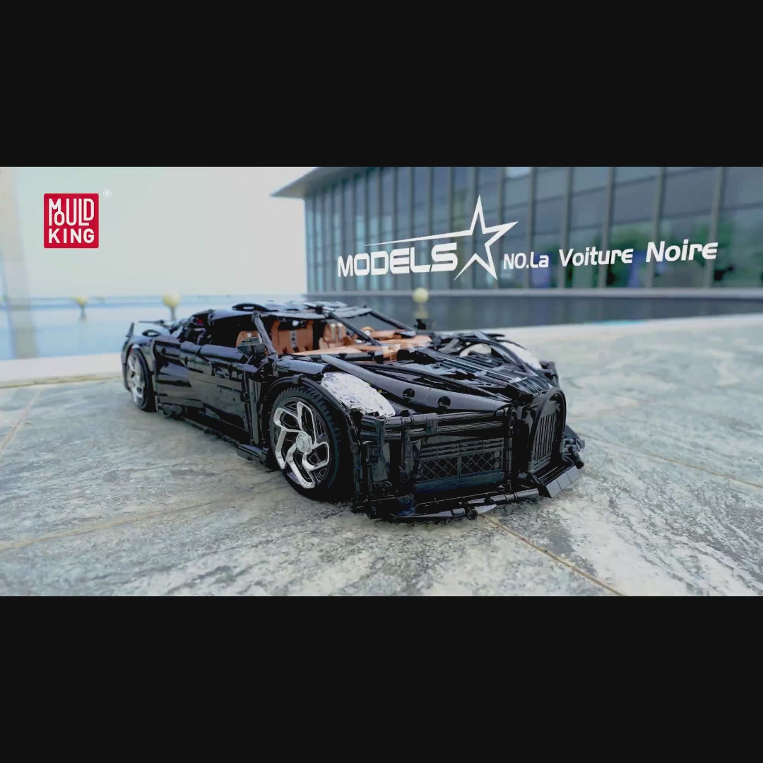 Mould King 13163 Voiture Noire Ferngesteuertes Hyper-Car-Bauset | 4.800 Teile