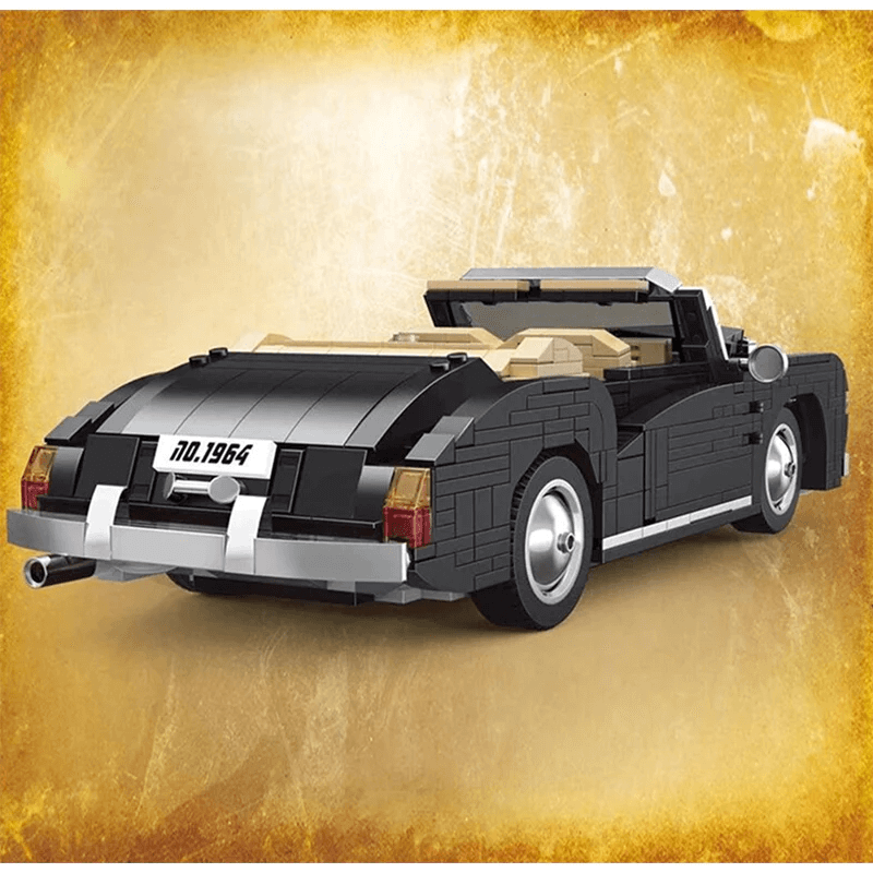 Produktbild von Mould King 10006 Technik Retro Car Building Blocks Model Car Kit, 1096 Pieces Sports Car Vehicle In Scale 1:14, Classic Collector's Model Gift For Teenagers And Adults