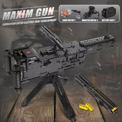 MOULD KING 14009 Maxim Gun Building Toy Set | 1,399 PCS