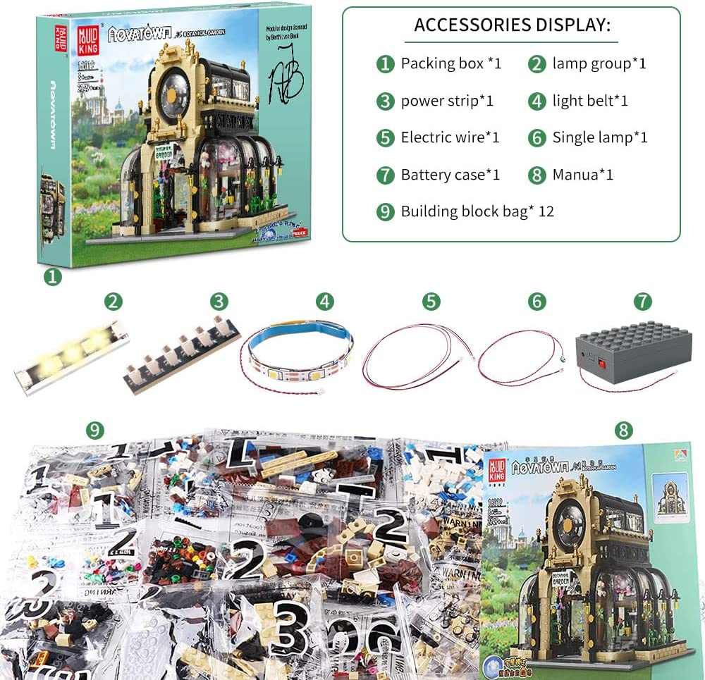 Mould King 16019 The Botanical Garden MOC Block Building Set