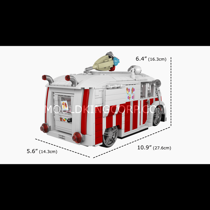 Mould King 10039 Eiswagen-Bausatz | 1.078 Teile
