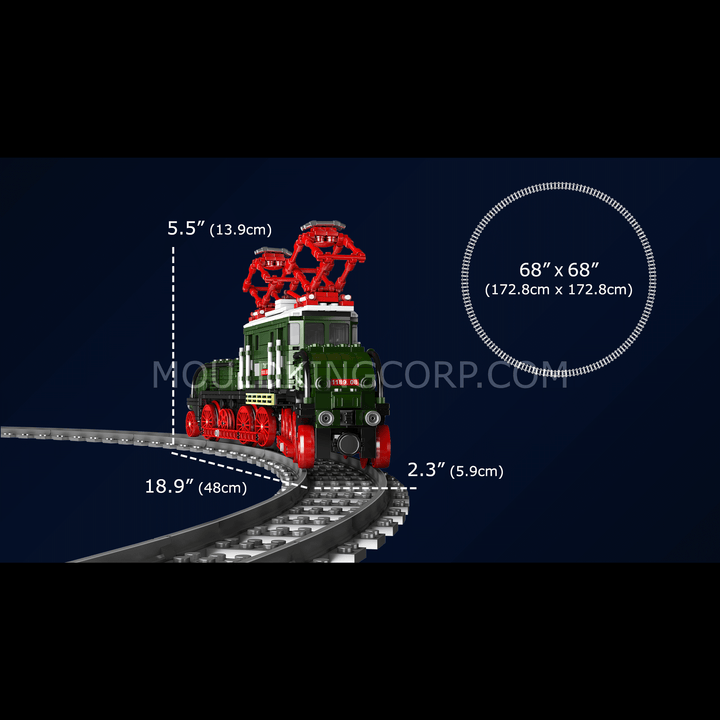 Mould King 12023 OBB 1189.08 Electric Locomotive Building Set | 919 PCS