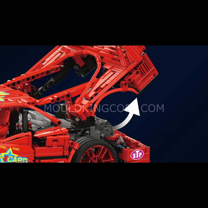 Mould King 13095 F40 Rennwagen in limitierter Auflage, ferngesteuerter Bausatz | 2.688 Teile