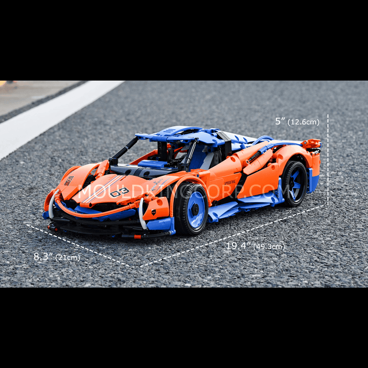 Mould King 13098 Speedtail Sportwagen Ferngesteuerter Bausatz | 1.883 PCS