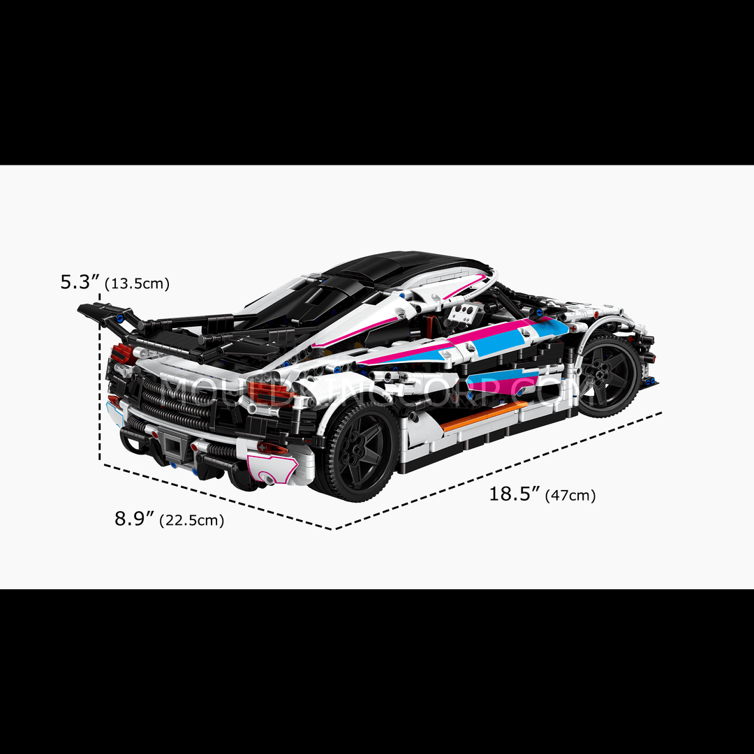 Mould King 13120S Regera Hypercar Remote Controlled Model Building Set | 3,063 PCS