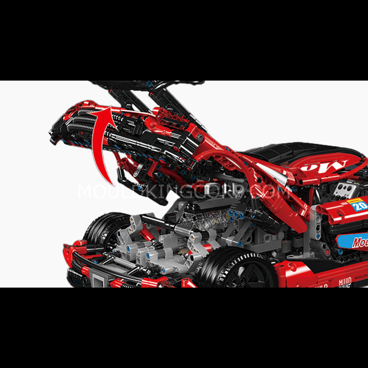 Mould King 13121 Regera R Hypercar Ferngesteuerter Modellbausatz | 3.063 Teile