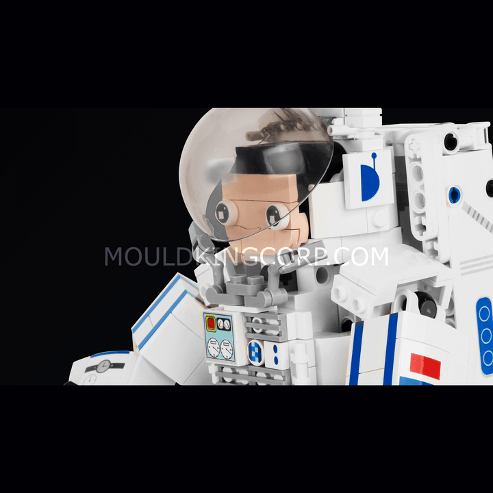 Mallenkoning 13136 Astronaut Robot Bouwspeelgoed Set | 493 PCS