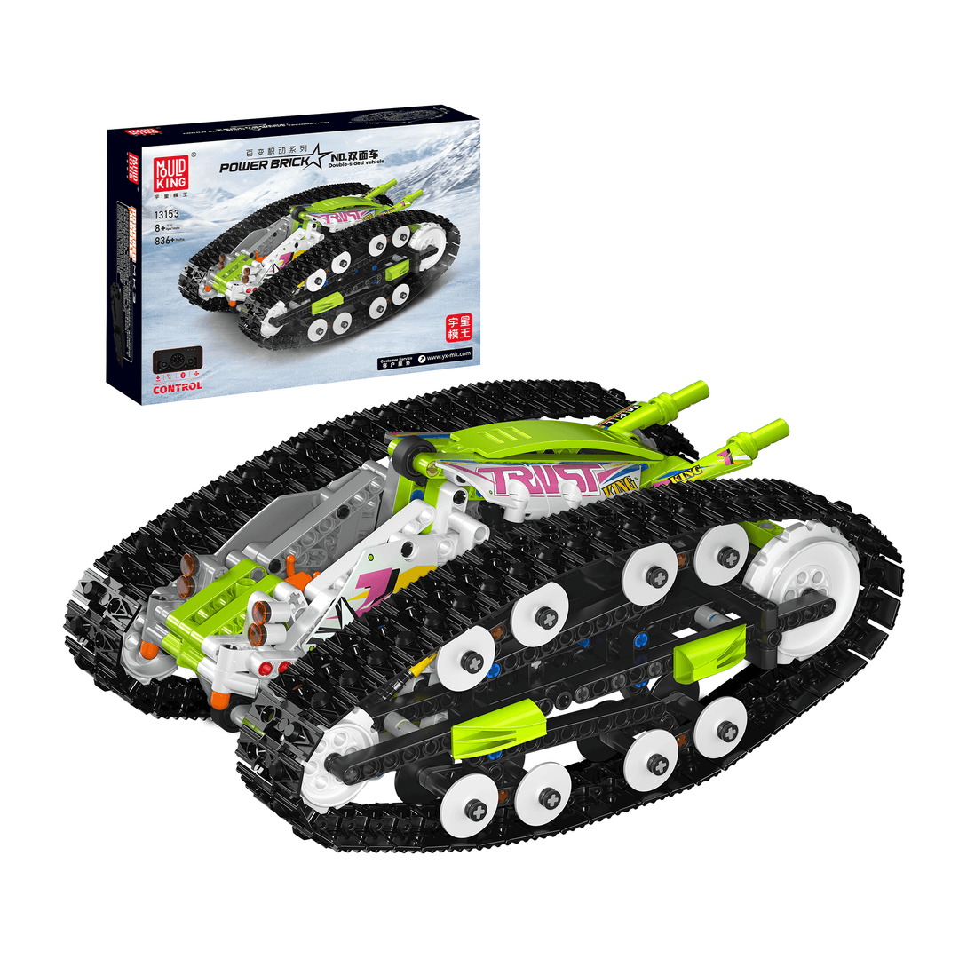 Mould King 13153 App-gesteuerter Tracked Racer Bausatz | 836 Teile