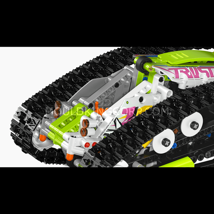 Mould King 13153 App-gesteuerter Tracked Racer Bausatz | 836 Teile