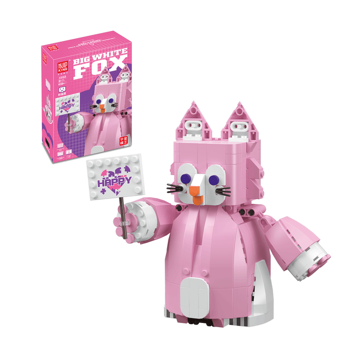 Matrijzenkoning 13158 Roze Schattige Vos Robot Bouwset | 438 st