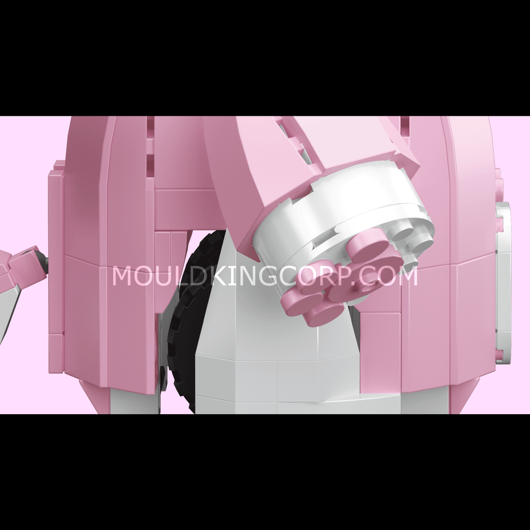 Matrijzenkoning 13158 Roze Schattige Vos Robot Bouwset | 438 st