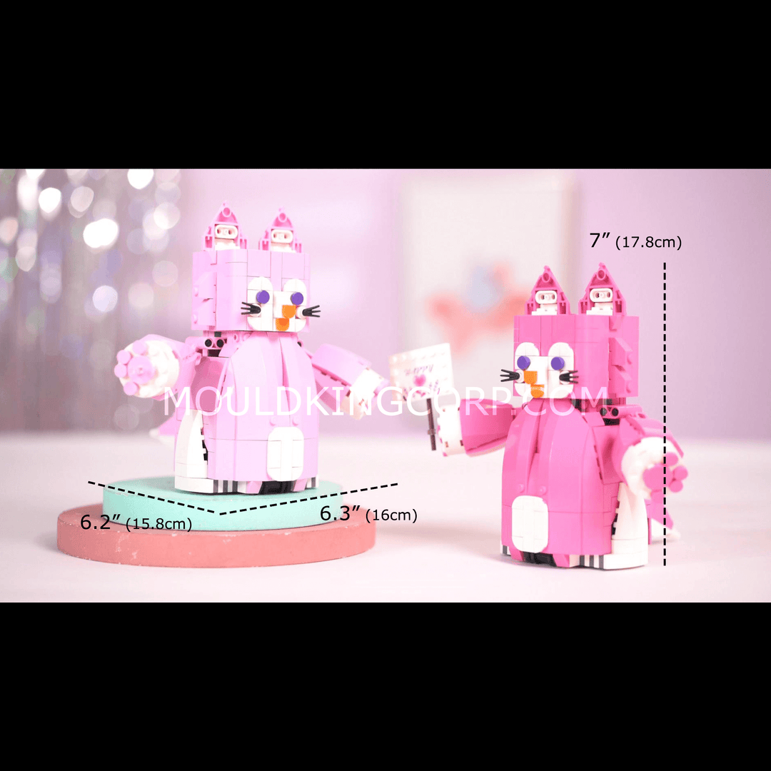Matrijzenkoning 13158 Roze Schattige Vos Robot Bouwset | 438 st